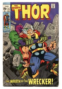 THOR #171 1969 MARVEL COMICS WRATH OF THE WRECKER KIRBY VG