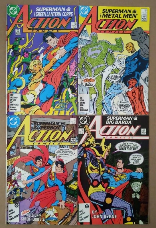 Action Comics #585-599 - Superman Lot Byrne Hawkman Etrigan 1st Silver Banshee 