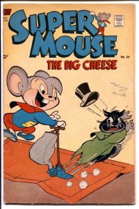 Super Mouse #34 1955-Standard-sci-fi story-puzzles-VG