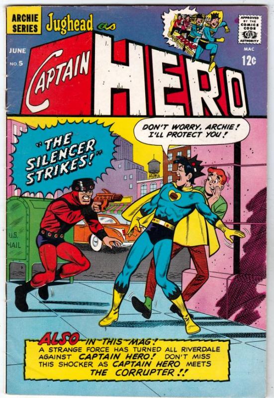 Jughead As Captain Hero #5 (Jun-67) VF High-Grade Captain Hero