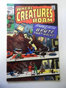 Where Creatures Roam #1 (1970) VG/FN Condition