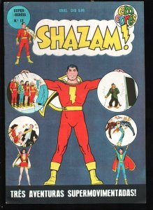 Super Herois #12 1975-Shazam-Captain Marvel-origin retold- Braziian-High grad...
