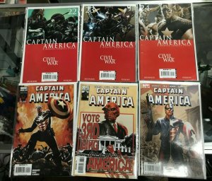 CAPTAIN AMERICA 6PC LOT (VF/NM) CIVIL WAR!! 2007