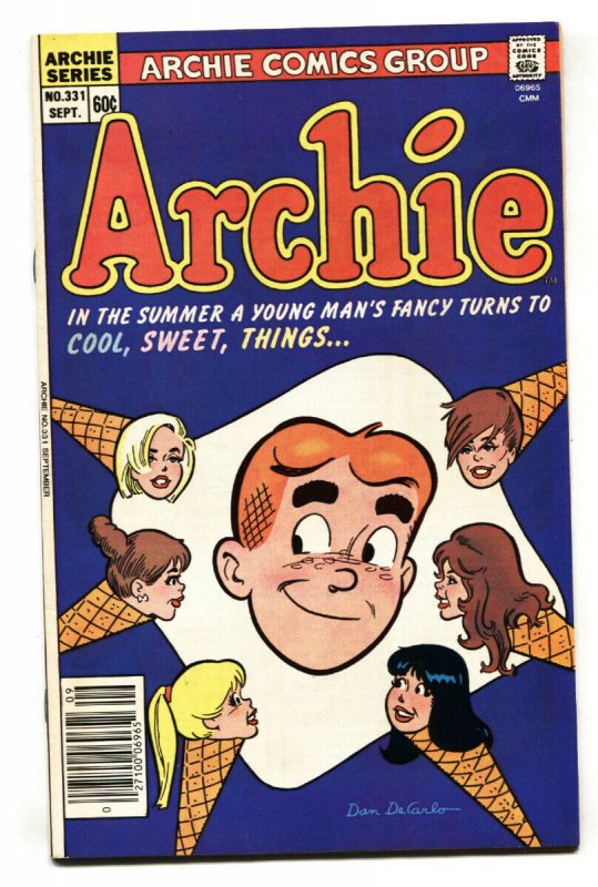 Archie Comics #331 1984- Wild disembodied head cover-Ice cream cone VF+