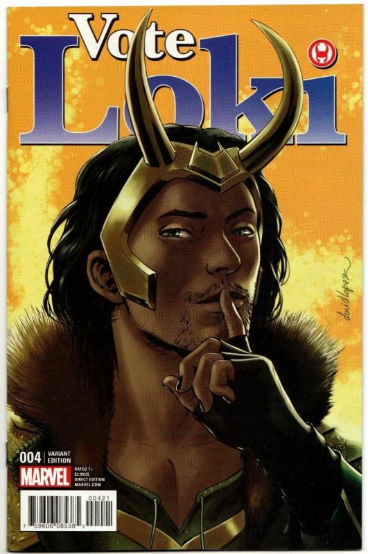 Vote Loki #4 Lopez 1:25 Variant (Marvel, 2016) NM
