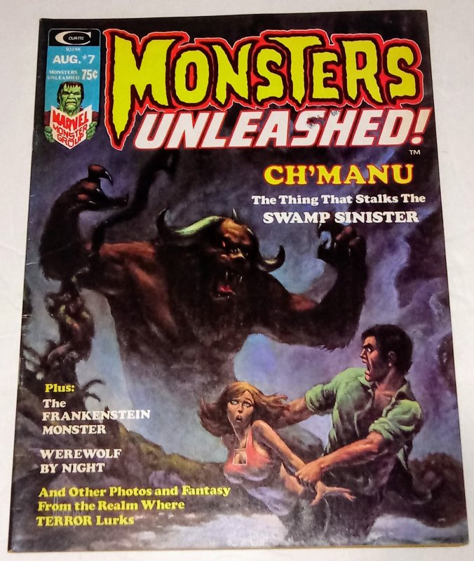 Monsters Unleashed #7 Bronze Age Horror Magazine Marvel Comics / 002