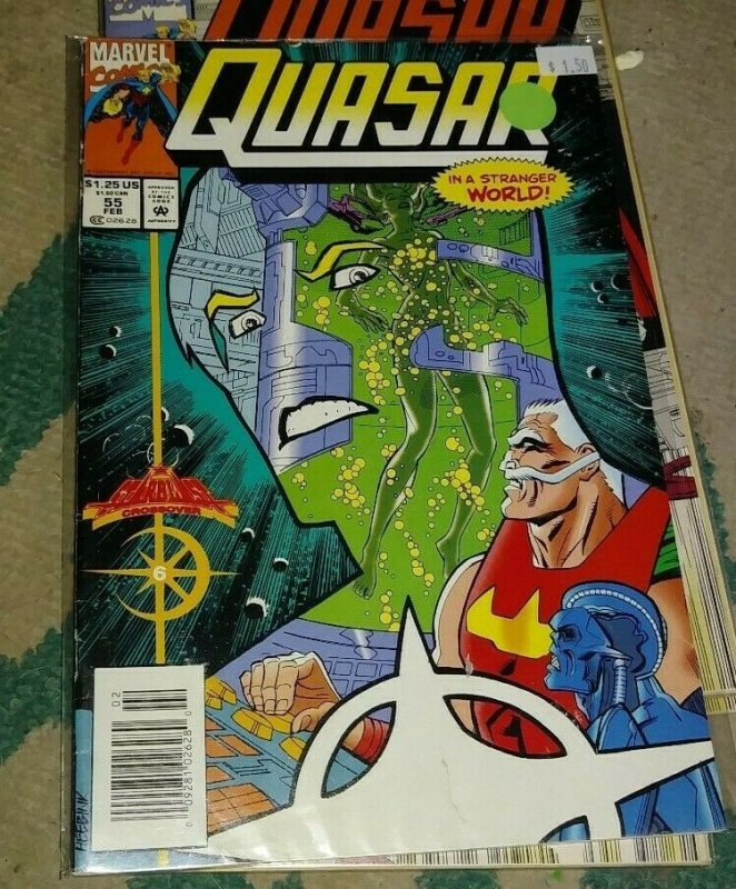 quasar # 55 1994  marvel THE  stranger starblast pt 5 STAR BRAND NEW UNIVERSE