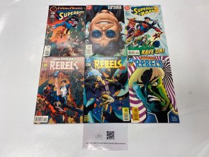 6 DC comic books Superboy #33 46 Ravers #15 Rebels '95 #4 5 6 79 K17