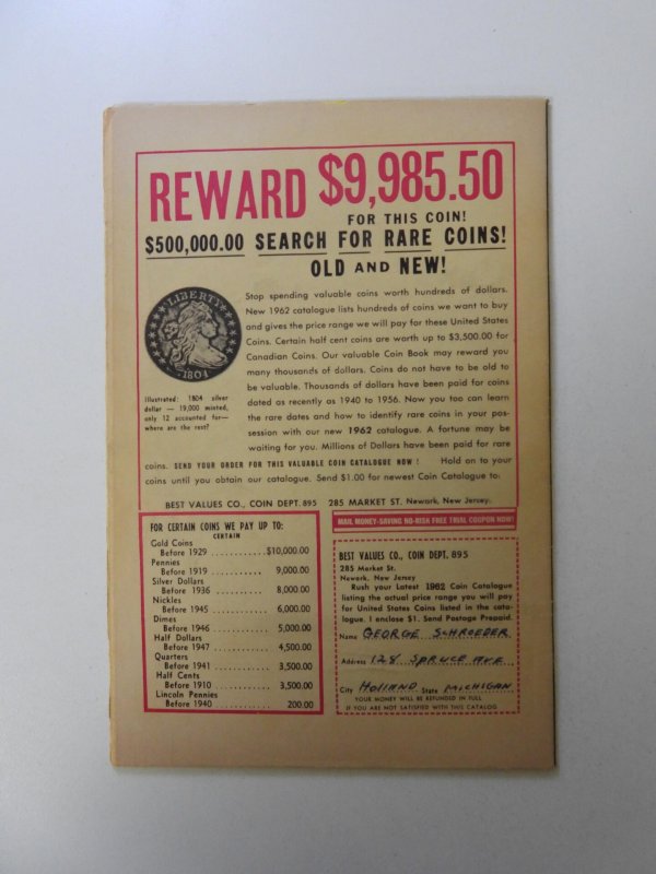 Fantastic Four #10 FN- condition ink back cover