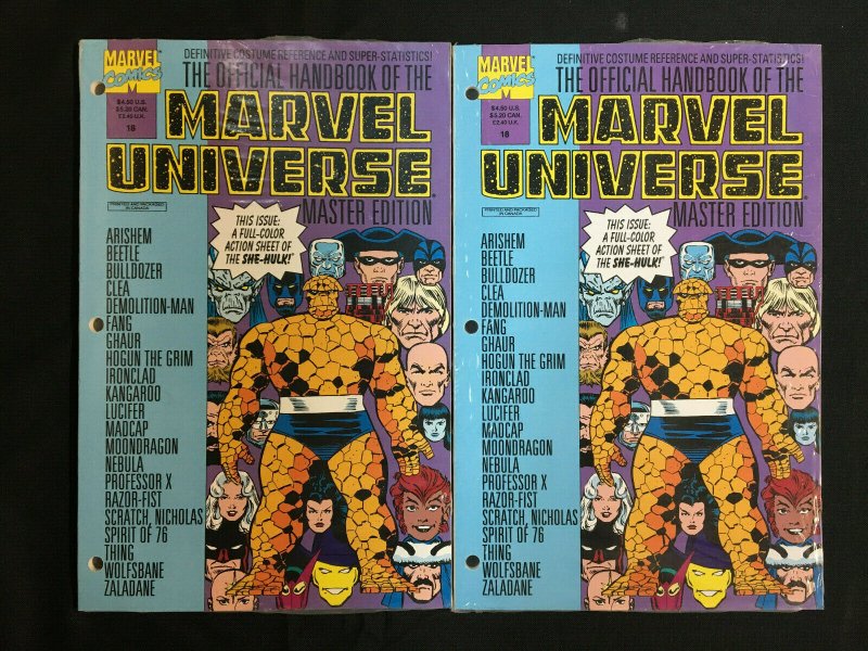 MARVEL UNIVERSE MASTER EDITION 23 COMICS LOT NM SEALED 
