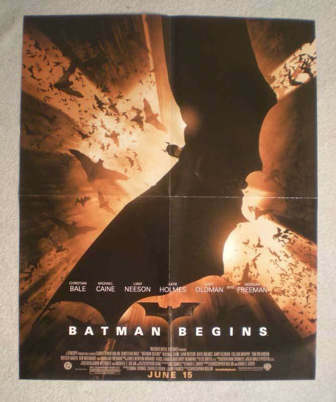 BATMAN BEGINS Promo Poster, 17x22, 2005, Unused, more Promos in store