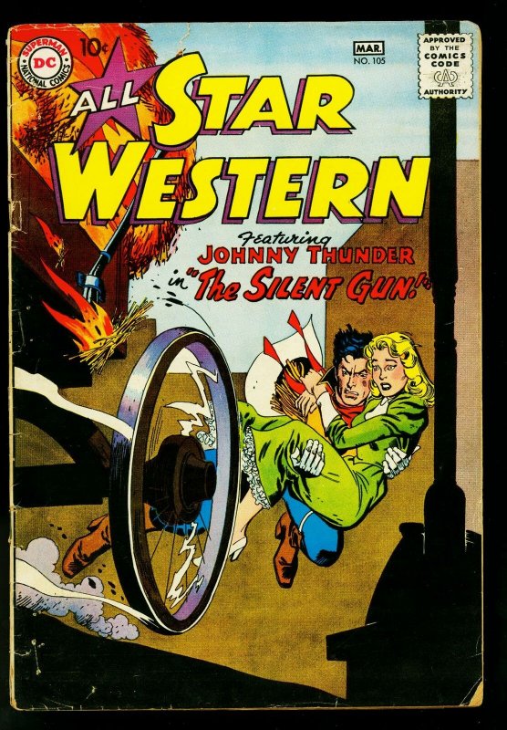 All Star Western #105 1959- DC Comics- Gil Kane- Johnny Thunder- G/VG 