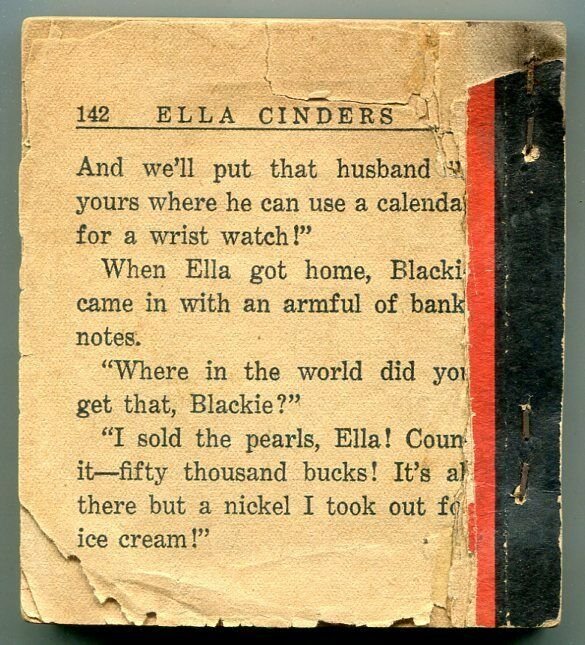 Ella Cinders by Charlie Plumb 1934- Ice Cream Cup Premium Comic G