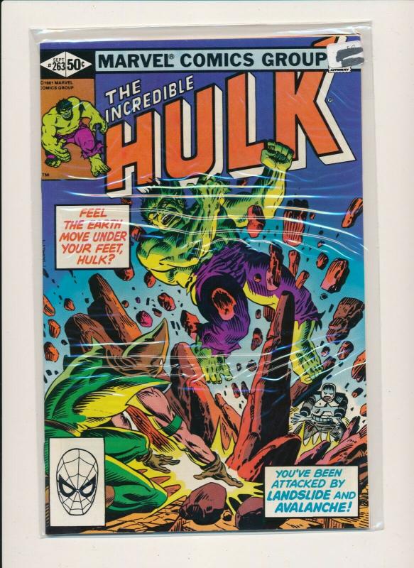 Marvel Comics Lot of 9-THE INCREDIBLE HULK  #261-269 1981 F/VF (PF488) 