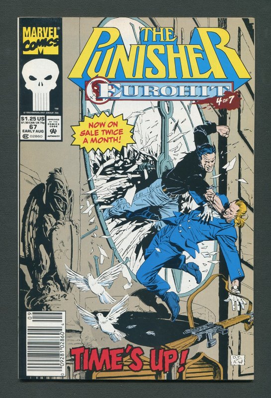 Punisher #67  /  9.4 NM - 9.6 NM+  Newsstand   August 1992