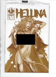 Hellina #1 Gold Nude Variant Sealed w/COA - Lightning - 1996 - NM