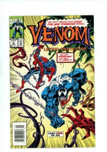 VENOM: LETHAL PROTECTOR #5 (9.2 OB) 1ST APP. PHAGE, AGONY, RIOT, & LASHER! 1993
