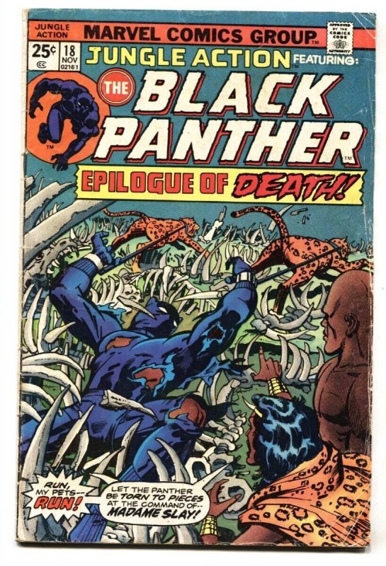 Jungle Action #18 1975 Black Panther stories-1st Madame Slay