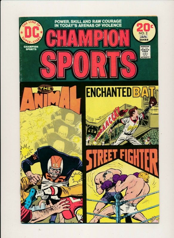 DC Set of 2-CHAMPION SPORTS #1 & #2 1973  FINE  (PF895)