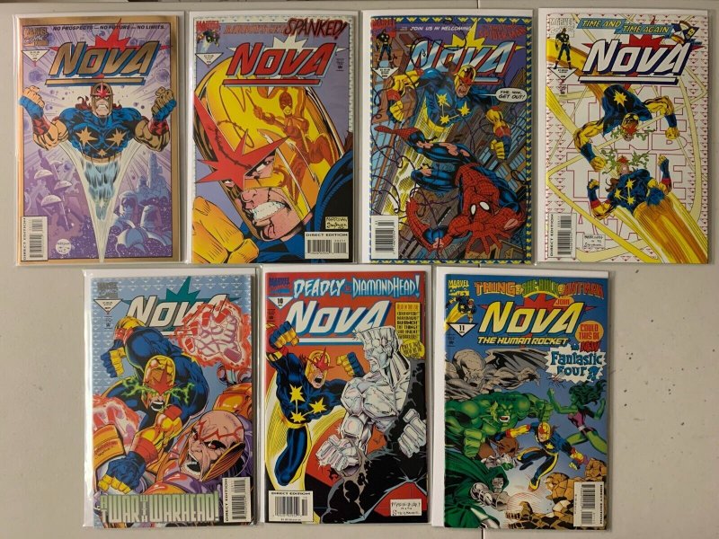 Nova lot #1-11 Marvel 2nd Series 7 different books average 6.0 FN (1994)