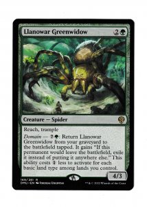 LLANOWAR GREENWIDOW | RARE | DOMINARIA UNITED #169/281 | MTG 2022