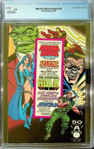 Marvel Comics Presents #78 (1991) - CGC 9.4 - Cert#4007950012