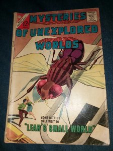 Mysteries of Unexplored Worlds #37 vg Charlton comics 1963 silver age horror art