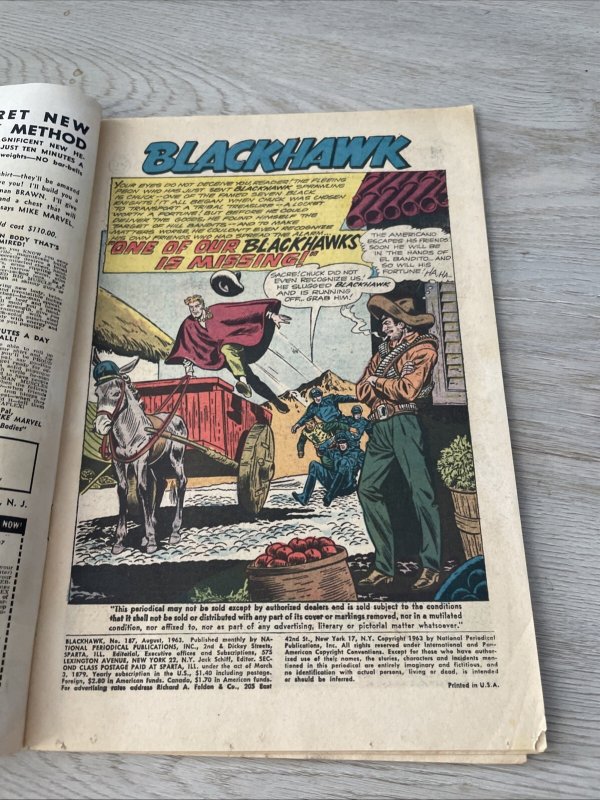 BLACKHAWK #187 Low Grade