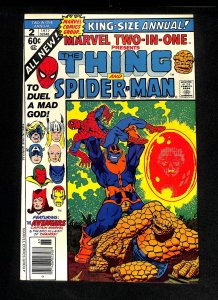 Marvel Two-In-One Annual #2 Thanos Spider-Man Thing!