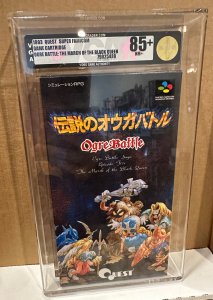 Very RARE JAPANESE UNOPENED OGRE BATTLE SUPER FAMICON (SNES) VGA Graded 8.5+ NM+