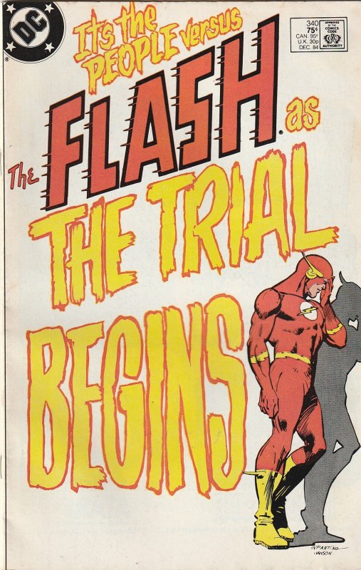 The Flash(vol. 1) # 340   The Trial of The Flash !!!!!!!!!