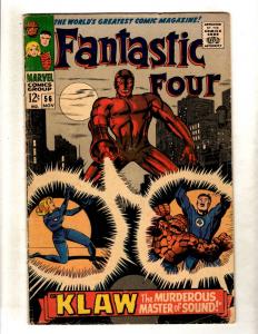 Fantastic Four # 56 VG Marvel Comic Book Doom Human Torch Black Panther FM6