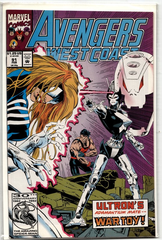 Avengers West Coast #91 (1993) West Coast Avengers / Avengers West Coast [Key...