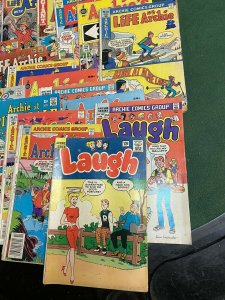 VINTAGE COMIC BOOK LOT OF 21 ARCHIE COMICS All Different 12 Cent An Up