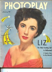 Photoplay-Liz Taylor-June Allyson-John Wayne-Gordan MacRae-Jan.1950