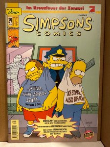 Simpsons Comics #39 HTF GERMAN Edition (1998) Dino Comics