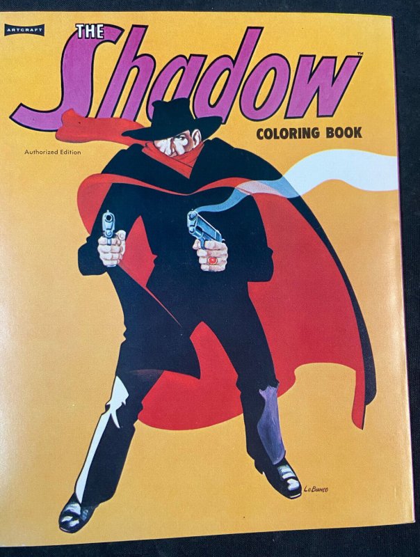 THE SHADOW COLORING BOOK 1974 TONY TALLARICO ART VF+ UNUSED