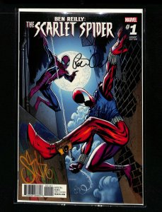 Ben Reilly Scarlet Spider #1 Signed by Peter David w/ COA J.S. Campbell Variant