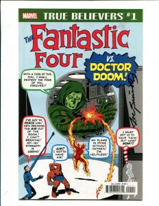 True Believers: Fantastic Four #1 - Signed by Joe Sinnott, Dr. Doom (9.2) 2018