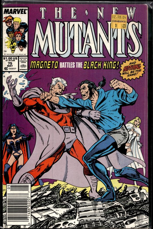 The New Mutants #75 (1989) New Mutants -see desc
