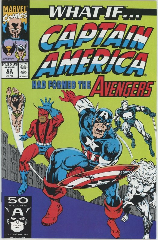 What If #29 (1989) - 7.0 FN/VF *What If Cap America Formed the Avengers* 