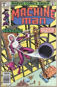 Machine Man #13 Newsstand Edition (1980, Marvel) FN+