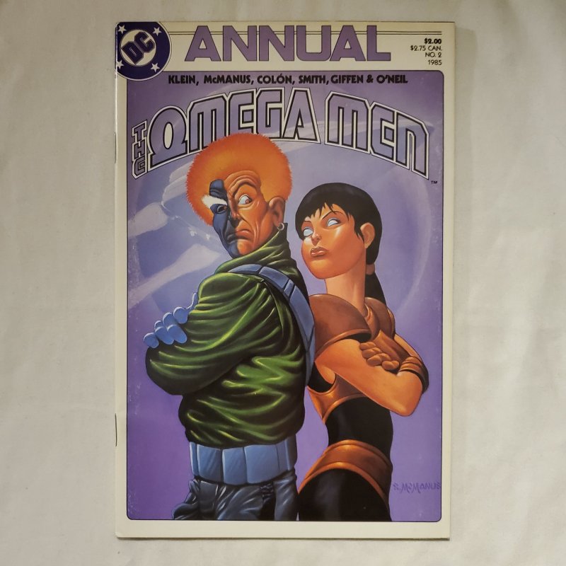 Omega Men Annual 2 Very Fine/Near Mint Cover by Shawn McManus