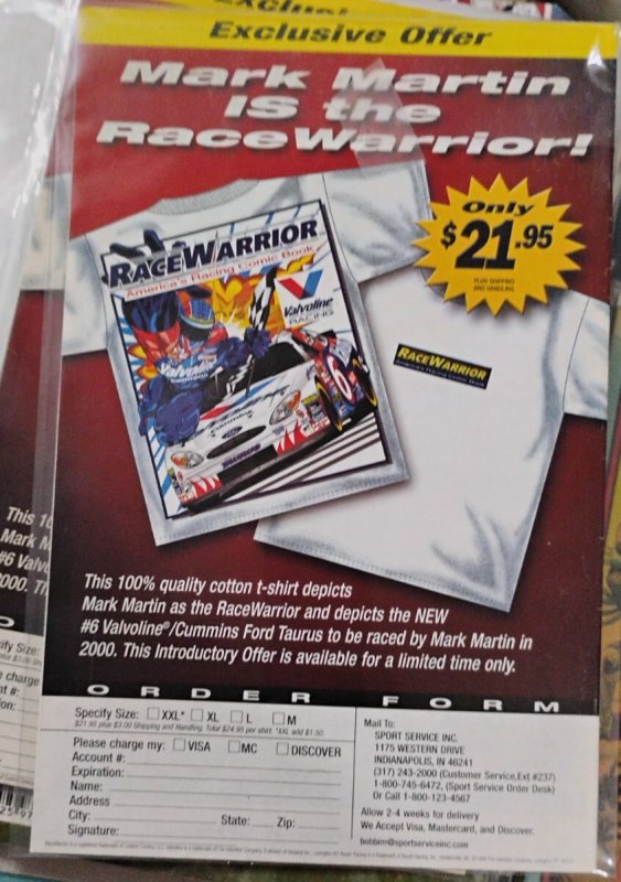 RACE WARRIOR #5 AMERICAS RACING COMIC BOOK  2000 SPECIAL FEATURE TOP GUNS