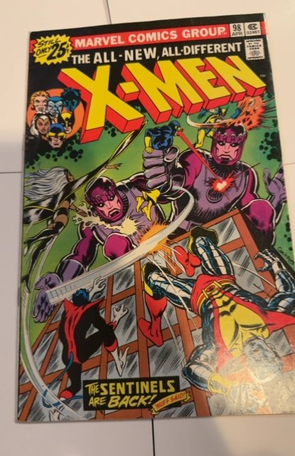 The X-Men #98 (1976)The sentinels are Back all new team