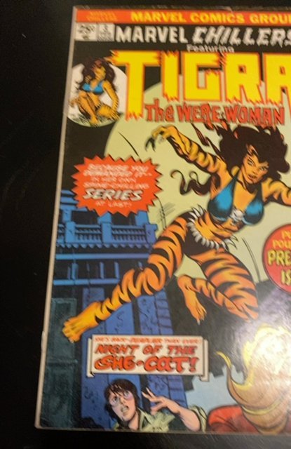 Marvel Chillers #3 (1976)tigra in her first solo series