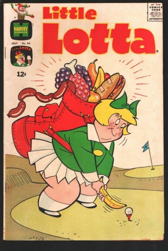 Little Lotta #84 1968-Harvey-Golf cover-Little Dot & Richie Rich appear-1969 ...