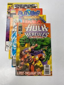 4 MARVEL comic book Groo #74 Plasmer #1 Hero #1 Hulk Hercules #1 10 KM10