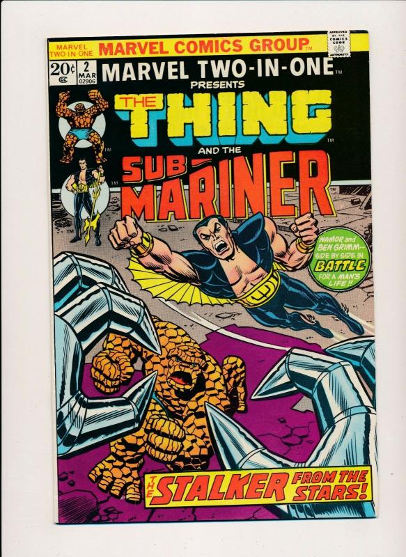 Marvel THE THING & SUB-MARINER  Vol 1. #2 March 1974 VERY FINE (PF431) 