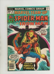 Marvel Team-Up #49 - Spider-Man & Iron Man! Power Of The Wraith (Grade 6.5) 1976